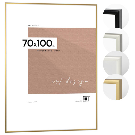 Złota ramka aluminiowa na zdjęcia Royall 70x100 cm