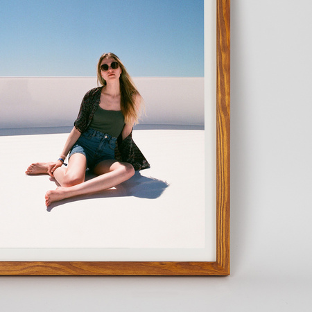 Jasno brązowa ramka drewniana PINIA 10 - 21x30 cm