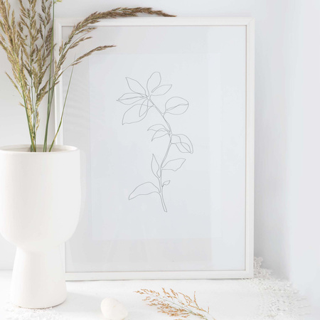 Biała ramka drewniana na zdjęcia DRWA 1 30x40 cm