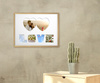 Ramka na zdjęcia LOVE 30x40 cm - jasne drewno z białym passe partout