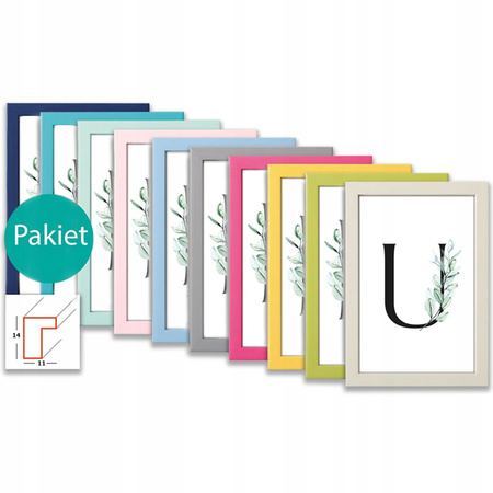 Pakiet kolorowych ramek na zdjęcia 13x18 cm