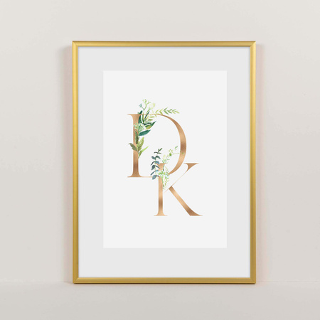 Złota ramka aluminiowa na zdjęcia Royall 29,7X42 cm