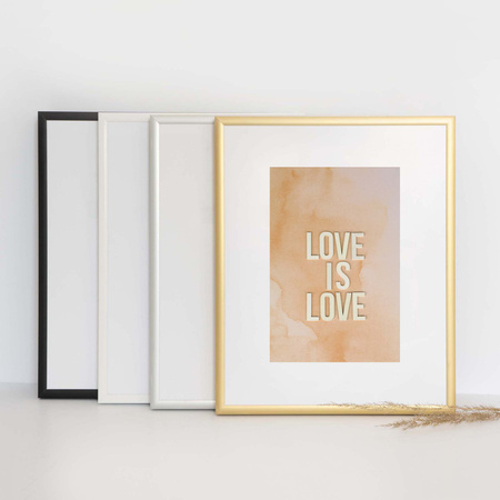 Złota ramka aluminiowa QAL 30x40 cm