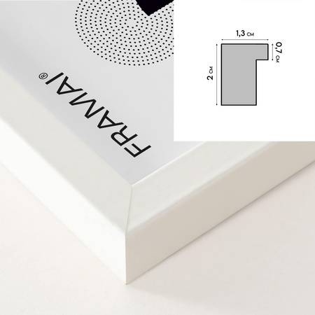 Biała ramka na zdjęcia KEA 1 30x30 cm