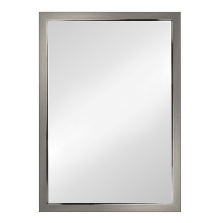 Lustro nowoczesne w srebrno grafitowej ramie LUCA LU-1496