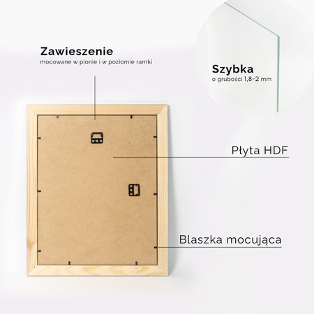 Ramka drewniana na zdjęcia DRL X 02 28x35 cm