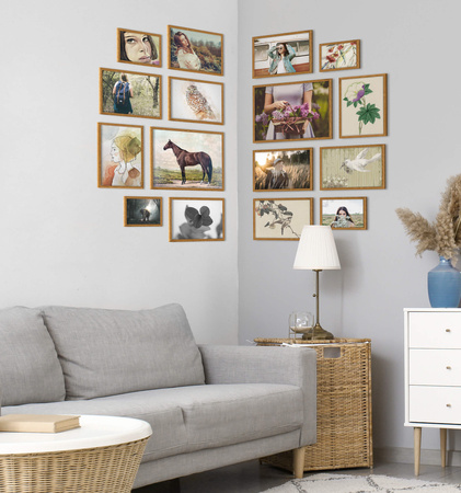 Zestaw brązowych ramek - galeria HIT 33 GF0009 - CORNER
