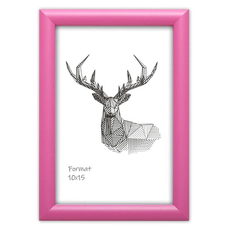 Różowa ramka drewniana na zdjęcia EKO 6 6x9 cm