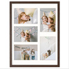 Foto Galeria 30x40 cm kolor brązowy Ramka na 5 zdjęcia 10x15 cm z Passe Partout