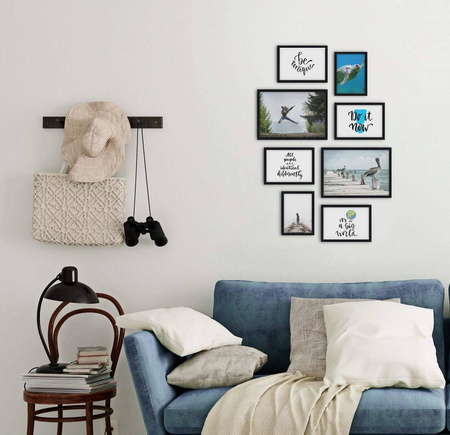 Zestaw czarnych ramek galeria PINIA 2 GF0007