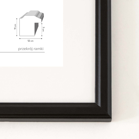 Zestaw czarnych ramek galeria PRESTO 2 GF0002