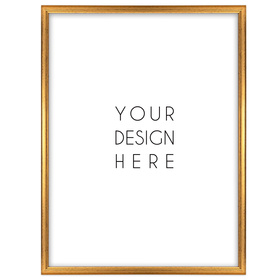 Złota ramka drewniana na zdjęcia DRWA FZ 30x40 cm