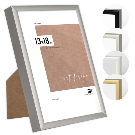 Srebrna ramka aluminiowa na zdjęcia Royall 13x18 cm