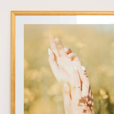 Pakiet 5 szt. naturalnych ramek drewnianych na zdjęcia DRWA 0 30x40 cm