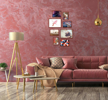 Zestaw brązowych ramek galeria PRESTO 5 GF0007