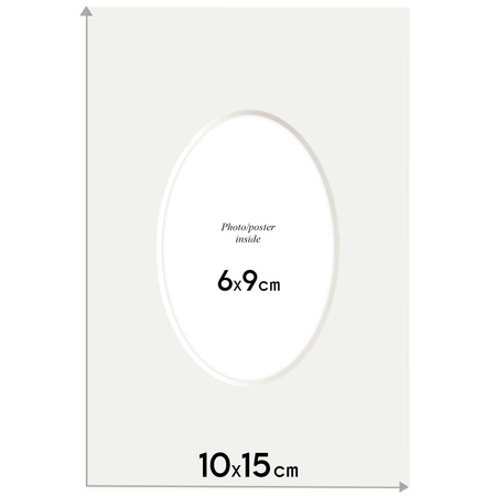 Passe partout 10x15 (6x9) OWAL ZIELONY MINT