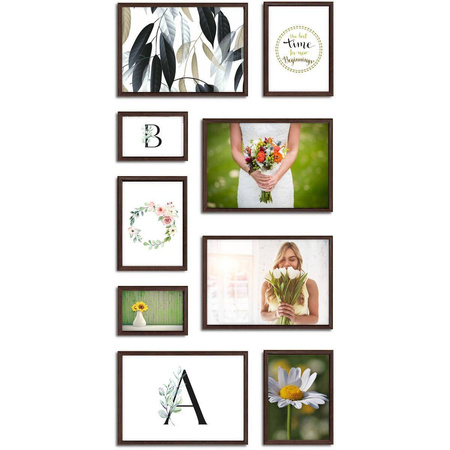 Zestaw brązowych ramek galeria 44 GF0004