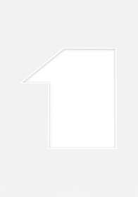 Passe Partout okienko w kształcie CYFERKI "1"