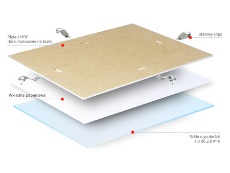 Antyrama ze szkłem 30x40 cm