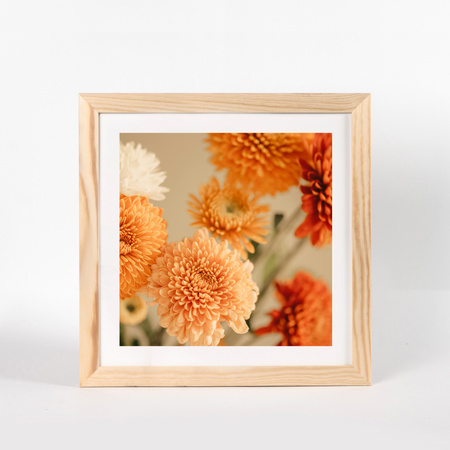 Ramka z drewna surowego na zdjęcia RAW 20x20 cm