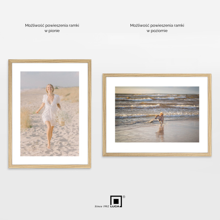 Pakiet 3 szt. ramek na zdjęcia kolor dębowy FDM M02 30x40 cm