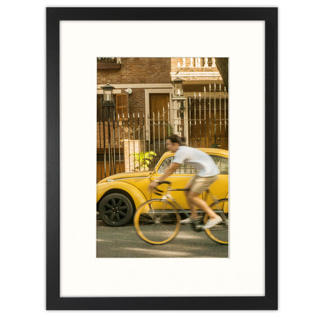 Czarna ramka na zdjęcia HEN PASS 2 30x40 cm z passe partout 30x40 (21x30)