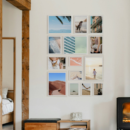 Zestaw białych ramek galeria Pinia 1 GF0001