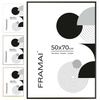 Czarna ramka aluminiowa QAL 50x70 cm