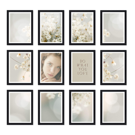 Zestaw ramek PINIA 2 GF0018 - galeria ramek na 12 zdjęć