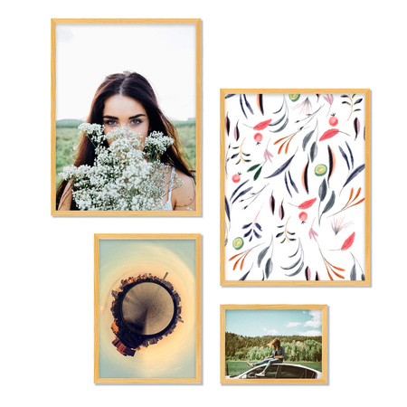 Zestaw naturalnych ramek galeria Pinia 0 GF0008