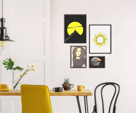 Zestaw brązowych ramek galeria HIT 4 GF0008