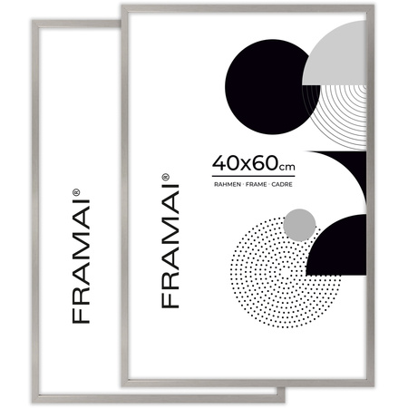 Srebrna ramka na zdjęcia KEA S 40x60 cm