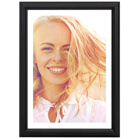 Czarna ramka drewniana DRWA 2 15x21 cm