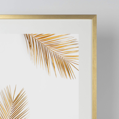 Złota ramka drewniana na zdjęcia PINIA Z 30x40 cm