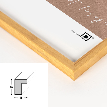 Pakiet 5 szt. naturalnych ramek drewnianych na zdjęcia PINIA 0 10x15 cm