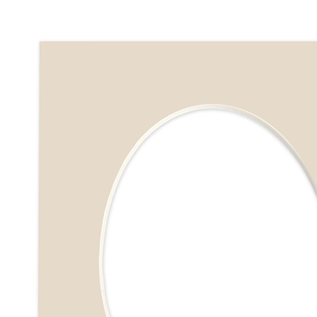 Passe partout 18x24 (13x18) OWAL BEŻOWE CRAFT