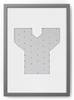 Ramka na zdjęcia LITERKA "Y" 21x30 cm szara z białym z passe partout