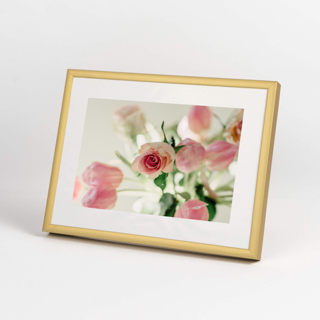 Złota ramka aluminiowa QAL 18x24 cm