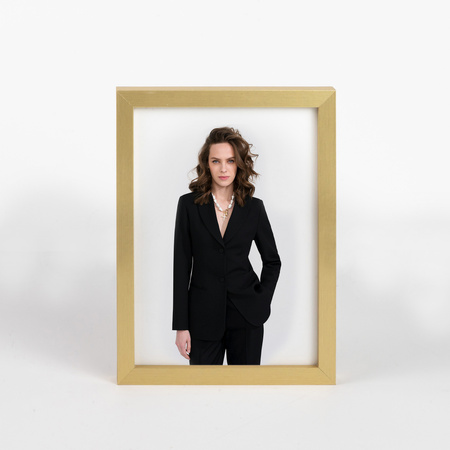 Złota ramka na zdjęcie LUX Z 15x21 cm