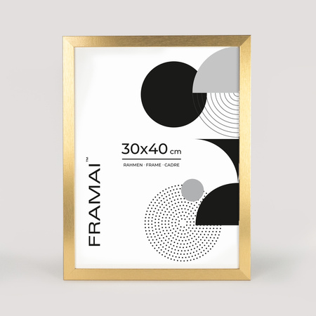 Pakiet 3 szt. złotych ramek na zdjęcia HEN Z 30x40 cm