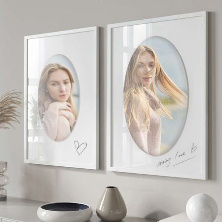 Passe partout 10x15 (6x9) OWAL SNOW WHITE