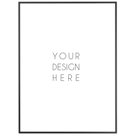 Czarna ramka aluminiowa na zdjęcia Royall 60x80 cm