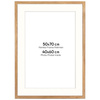 Brązowa ramka na zdjęcia HEN PASS 01 50x70 cm z passe partout 40x60