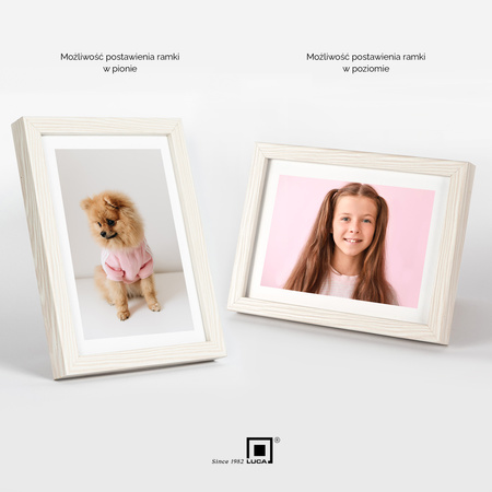 Pakiet 5 szt. beżowo-białych ramek na zdjęcia FDM M5 13x18 cm