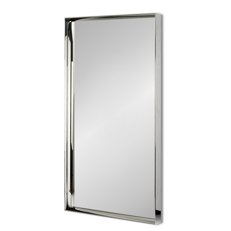 Lustro w ramie srebrnej jasny chrom wiszące LUCA LU-1488
