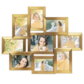 Multirama MULTI HEN Z ramka na zdjęcia na 9 zdjęć - złota