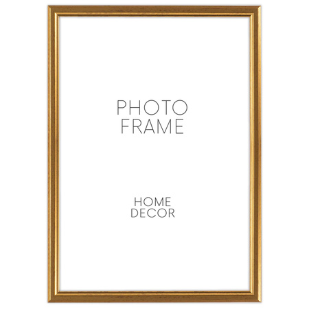 Złota ramka drewniana na zdjęcia DRWA FZ 28x35 cm