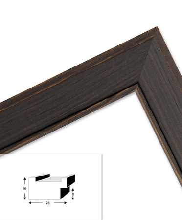 Ramka drewniana na zdjęcia DRL U 4 15x21 cm