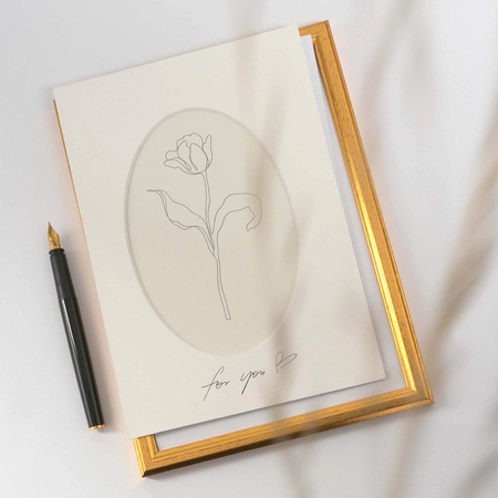 Passe partout 10x15 (6x9) OWAL SNOW WHITE