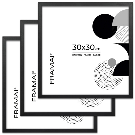 Czarna ramka na zdjęcia KEA 2 30x30 cm